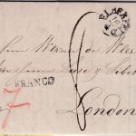 Preussen/England - Elberfeld 16/4 kl. K1 Francobrief n. London Ship-Letter 1831