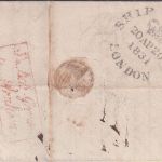 Preussen/England - Elberfeld 16/4 kl. K1 Francobrief n. London Ship-Letter 1831