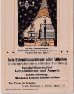 Bayern - München Caspari Kunstgewerbl. Werkstätten Werbekarte ca 1930 ungelaufen