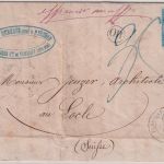 Frankreich - 20 C Napoleon III. unterfrankierter Brief i.d. SCHWEIZ Venarey 1858