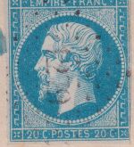 Frankreich - 20 C Napoleon III. unterfrankierter Brief i.d. SCHWEIZ Venarey 1858