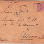 Frankreich - 50 C. Allegorien Einschreibebrief St. Dizier - Kelheim 1897