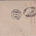 Frankreich - 15 C. Säerin Brief i.d. SCHWEIZ Lempaut - Ballaigues 1918 Nachporto
