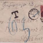 England - 1 P. Victoria gez. unterfrankierter Brief London - Strasburg 1879