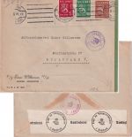 Finnland - 2 M. Löwe u.a. Zensurbrief n. DÄNEMARK Helsinki - Kopenhagen 1941