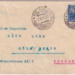 Italien - 1,25 L. 100 J. Eisenbahn Zensurbrief Milano - Köln 1940