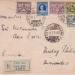 Vatikan - 1,25 L. Pius XI. u.a. Einschreibebrief n. Freiberg 1931