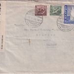 Island - 45 A. Geysir u.a. Zensurbrief n. ENGLAND Reykjavik - Bramley 1943