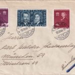 Liechtenstein - Hochzeit Franz-J. II./Gina Satzbrief/Einschreiben Schaan 1943