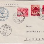 Liechtenstein - Int. Ballonwettfliegen Zürich 1939 Zuleitungspost ab Vaduz