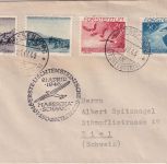 Liechtenstein - 1. Segelflugpost Masescha Schaan Brief Triesenberg - Biel 1946