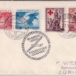 Liechtenstein - 1. Segelflugpost Masescha Schaan Brief Triesenberg - Zürich 1946