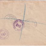Liechtenstein - 20 Rp. Steinadler u.a. Luftpost-Einschreibebrief n. USA 1936