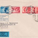 Liechtenstein - Swissair 1st-Flug Locarno Rom Zuleitungspost 1940
