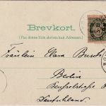 Norwegen - 2x3+5 Ö. Posthorn Karte Nordstrand - Berlin 1900