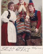 Norwegen - 2x3+5 Ö. Posthorn Karte Nordstrand - Berlin 1900