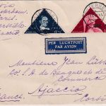 Niederlande - 6+12 1/2 C. Uni Utrecht Luftpostbrief n FRANKREICH Oosterbeek 1936