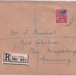 Malta - 6+4x 1/4 P. Geroge V. Einschreibebrief Valetta - Bad Salzehmen 1928