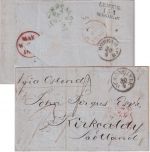 Österreich/Scotland - Schönlinde 30/4 K1 Portobrief n. Kirkcaldy 1856