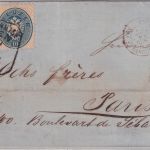 Österreich/Frankreich - 10+15 Kr. 4. Ausgabe Brief Ra5 Mariahilf Wien 29/10 1866