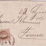 Österreich - 15 Kr. Ausgabe 1867 Brief n. ITALIEN Triest - Florenz 1869