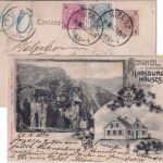 Österreich - 2+3+5 Kr. Franz-Joseph Orts-Rohrpostkarte Wien 52/55 1899