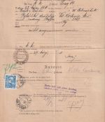 Österreich - 25 H. FJ. Rückmeldung/unbestellb. Fahrpostsendung Prag 1911
