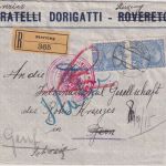 Österreich - 2x25 H. FJ. Einschreibebrief i.d. SCHWEIZ Sterzing - Bern 1915