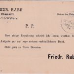DR - 3 Pfg. Drucksachenkarte (Rabe Tricot-Weberei) Chemnitz 2 - München 1885