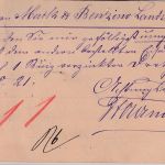 DR - 5 Pfg. K/A Ganzsache Pellingen - Mainz 1891 Weiterleitung Landstuhl