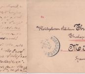 DR - 10 Pfg. K/A Panorama-AK/Sondertarif Limburg - München 1900