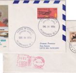 Mexiko - Papstreise 1979 Sonderflug Luftpostbrief Monterrey Vatikan/postlagernd
