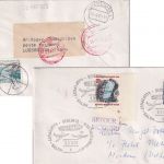Berlin - 20 Pfg. Tag d. Briefmarke Bogenekce/Formnummer Brief i.d. UdSSR 1973