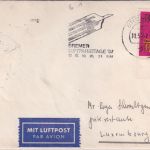 BRD - 30 Pfg FIP-Kongress UR/Formnummer Lupo-Brief n. LUXEMBURG/postlagernd 1967
