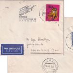 BRD - 30 Pfg FIP-Kongress UR/Formnummer Lupo-Brief n. LUXEMBURG/postlagernd 1967