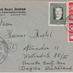 Österreich - Franz. Zensur "IKA" Firmenbrief Innsbruck - München 28.5.48