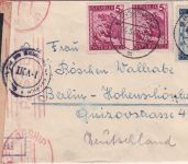 Österreich - 50+2x5g Landschaften Zensurbrief "IKA-I" Innsbruck - Berlin 1947