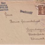 Österreich - 8g Landschaften Drucksache n. DÄNEMARK Wien - Kopenhagen 1947