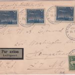 Schweden - 3x10 Ö. Flugpost u.a. Luftpostbrief n. USA Stockholm - Hempstead 1930