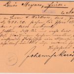 Österreich - Meistersdorf 2/11 87 kl. Fingerhut-K1 Ganzsache n. Fürth