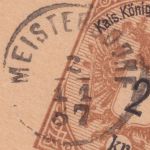 Österreich - Meistersdorf 2/11 87 kl. Fingerhut-K1 Ganzsache n. Fürth