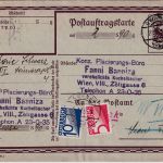 Österreich - 15g Ganzsache/Postauftragskarte Wien 1932 Retour/Nachporto