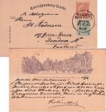Österreich - Int. Ausstellung Musik u. Theater Wien 1892 2 Kr. Privatganzsache