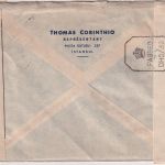 Türkei - Istanbul 4.10.1944 Luftpostbrief n. USA/Boston brit. u. FFL-Zensur