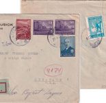 Türkei - Izmir 27.2.1945 Luftpostbrief n. USA/New-York - FFL-Zensur