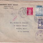 Türkei - Galata 22.9.1941 Brief n. USA Anglo-Soviet-Persian-Censorship