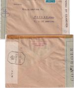 Türkei - Istanbul 25.9.1942 Luftpostbrief n. USA/Woburn brit. u. FFL-Zensur