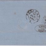 Schweiz - 20 Rp. sitz. Helvetia Brief Basel - Freiburg 1866 "Schweiz über Baden"