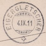 Schweiz - Eigergletscher 4. IX.11 Saisonpostamt ? Karte n. Pforzheim