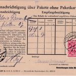 Österreich - 60g Portomarke Paketbenachrichtigung Haag NÖ 1957